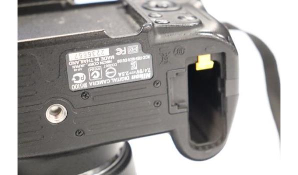 Digitale fotocamera NIKON, type D5100 + lens Sigma DC 18-200mm, zonder batterij/lader, werking niet gekend